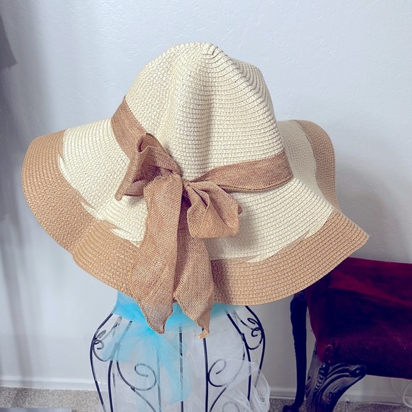 Accessories New Foldable Wicker Big Floppy Sun Hat Poshmark
